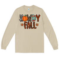 Mushroom howdy fall Long Sleeve Tee - CowhideDigitalArt