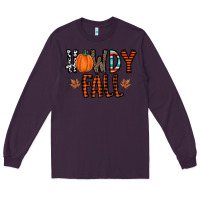 Plum howdy fall Long Sleeve Tee - CowhideDigitalArt