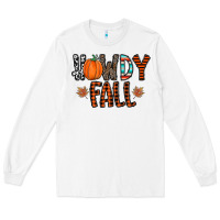 White howdy fall Long Sleeve Tee - CowhideDigitalArt