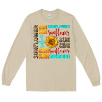Mushroom sunflower sunshine Long Sleeve Tee - AdoDesignShop
