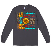 Smoke sunflower sunshine Long Sleeve Tee - AdoDesignShop