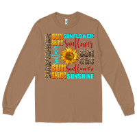 Toasted Coconut sunflower sunshine Long Sleeve Tee - AdoDesignShop
