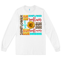 White sunflower sunshine Long Sleeve Tee - AdoDesignShop