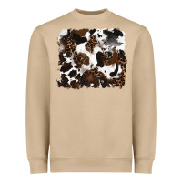Mushroom leopard cowhide background Heavyweight Sweatshirt - RanaPortraitStore