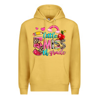 Antique Gold little miss fifth grade Premium Hoodie - NancyCooperArtShop
