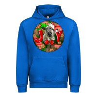 Cobalt christmas hampshire sheep Urban Hoodie - LillyAllenDesigns