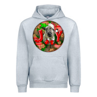 Heather Grey christmas hampshire sheep Urban Hoodie - LillyAllenDesigns