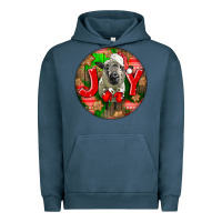 Pigment Midnight Navy christmas hampshire sheep Urban Hoodie - LillyAllenDesigns
