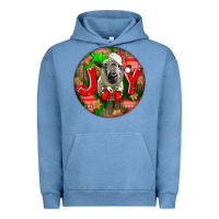 Pigment Pebble Blue christmas hampshire sheep Urban Hoodie - LillyAllenDesigns