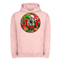 Pigment Salmon christmas hampshire sheep Urban Hoodie - LillyAllenDesigns