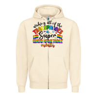 Wishing All Of The Transphobes Uncomfortable Month Zipper Hoodie | Teevron