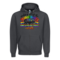 Smoke wishing all of the transphobes uncomfortable month Zipper Hoodie - Artiststas