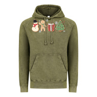Vintage Olive christmas gingerbread cookies Vintage Hoodie - MaliasSmallBusiness