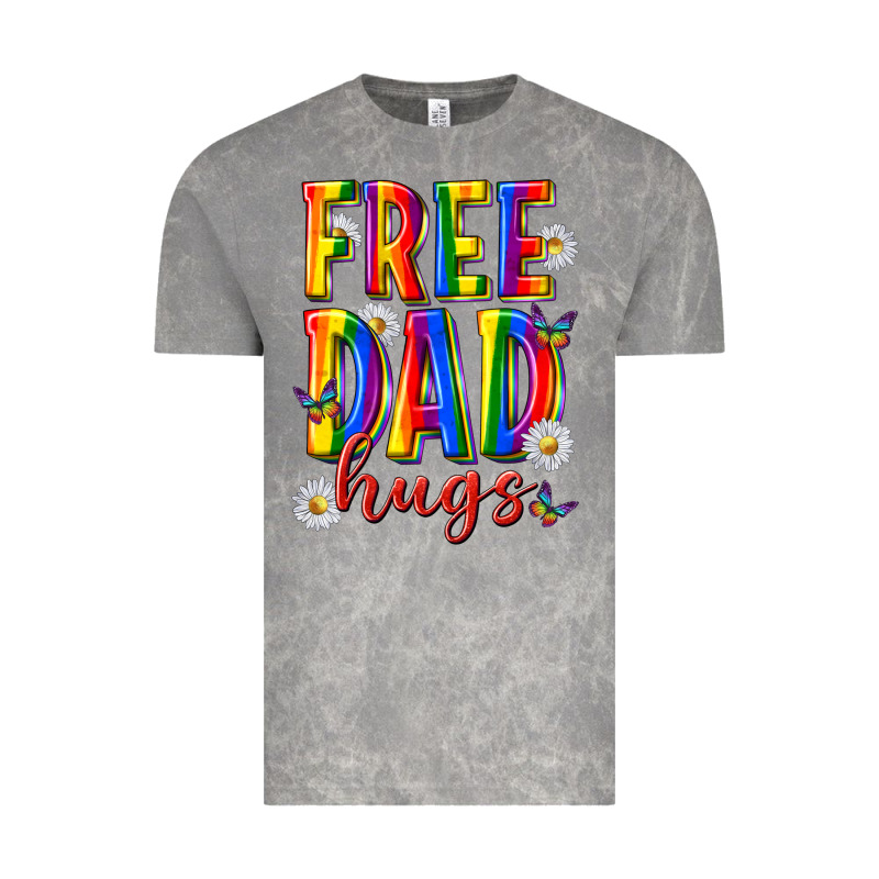 Free Dad Hugs Vintage Tee by texasbilliewilder | Teevron