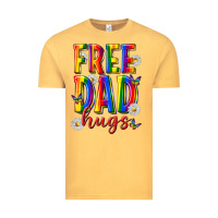 Vintage Mustard free dad hugs Vintage Tee - texasbilliewilder