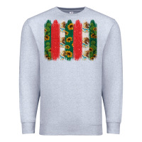 Heather Grey mexican flag brushstroke Premium Sweatshirt - Jasminsmagicworld