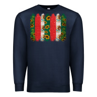 Navy mexican flag brushstroke Premium Sweatshirt - Jasminsmagicworld