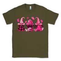 Army Green breast cancer afro gnomies Classic Tee - FaDigitalArtStudio