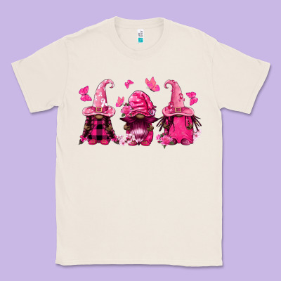 Breast Cancer Afro Gnomies Classic Tee Designed By Fadigitalartstudio