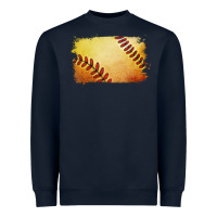 Navy softball brushstroke Heavyweight Sweatshirt - RanaPortraitStore
