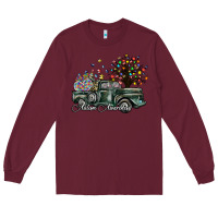 Burgundy autism awareness Long Sleeve Tee - SublimationCraftShop