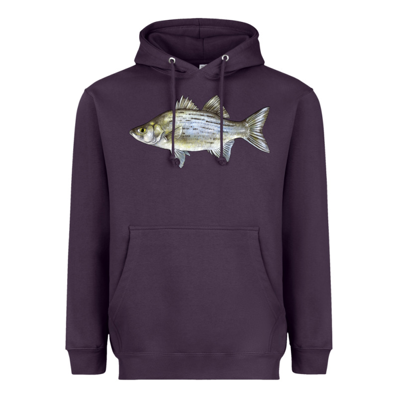 White Bass Fish Illustrations Heavyweight Hoodie by LillyAllenDesigns | Teevron