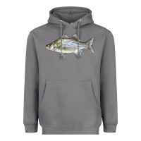 Storm White Bass Fish Illustrations Heavyweight Hoodie - LillyAllenDesigns