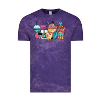 Cloud Purple pet groomer coffee cups Vintage Tee - Zillion Design Studio