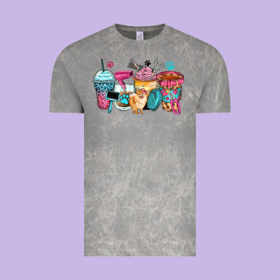Pet Groomer Coffee Cups Vintage Tee Designed By Zillion Design Studio