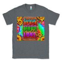 Charcoal Heather kindness peace inclusion hope equality love diversity Classic Tee - HRA Design Shop