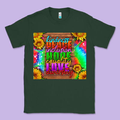 Kindness Peace Inclusion Hope Equality Love Diversity Classic Tee Designed By Hra Design Shop
