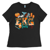 Black ekg tech fall Ladies Tee - AdoDesignShop