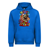 Cobalt t rex merry rexmas Urban Hoodie - LillyAllenDesigns