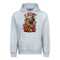 Heather Grey t rex merry rexmas Urban Hoodie - LillyAllenDesigns