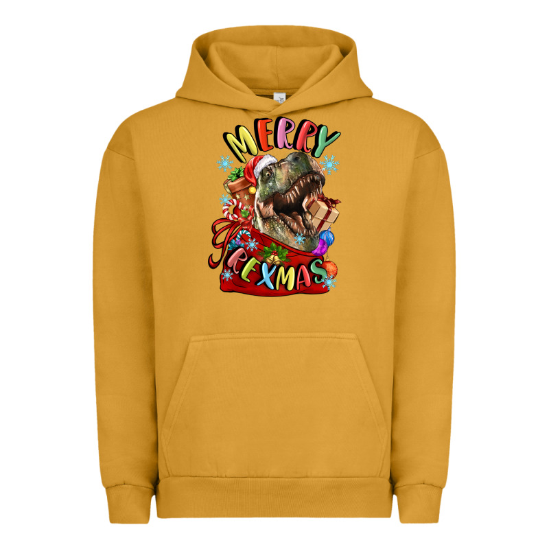 T Rex Merry Rexmas Urban Hoodie by LillyAllenDesigns | Teevron
