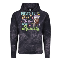 Cloud Black fueled by iced coffee and anxiety Vintage Hoodie - MaliasSmallBusiness