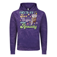 Cloud Purple fueled by iced coffee and anxiety Vintage Hoodie - MaliasSmallBusiness