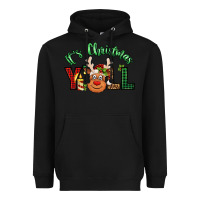 Black it's christmas y'all reindeer Heavyweight Hoodie - Jasminsmagicworld