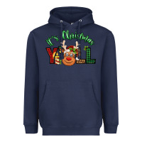 Navy it's christmas y'all reindeer Heavyweight Hoodie - Jasminsmagicworld