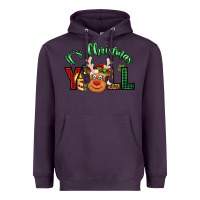 Plum it's christmas y'all reindeer Heavyweight Hoodie - Jasminsmagicworld