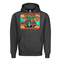 Charcoal Heather camping vibes Zipper Hoodie - JahusDesignShop
