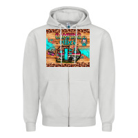 Dove Grey camping vibes Zipper Hoodie - JahusDesignShop