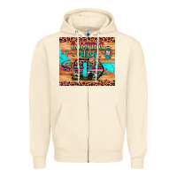 Sandshell camping vibes Zipper Hoodie - JahusDesignShop