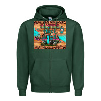 Sports Green camping vibes Zipper Hoodie - JahusDesignShop