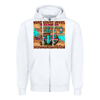 White camping vibes Zipper Hoodie - JahusDesignShop