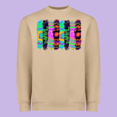 Heavyweight Sweatshirt tie dye brushstrokes