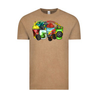 Monster Truck Coffee Cups Vintage Tee | Teevron
