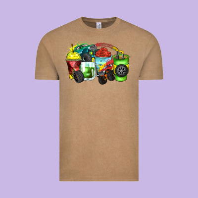 Monster Truck Coffee Cups Vintage Tee Designed By Zillion Design Studio