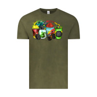 Vintage Olive monster truck coffee cups Vintage Tee - Zillion Design Studio