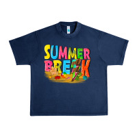 Navy summer break Urban Heavy Tee - texasbilliewilder